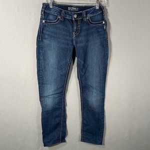 Silver Suki Jegging Denim Blue Jeans Pants Medium Wash Womans Size 28 x 25